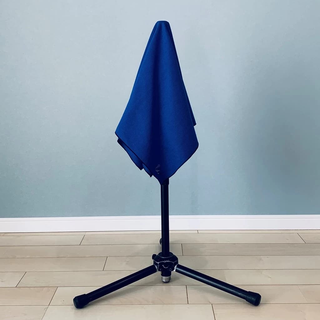 樂器用超細纖維擦拭布 1枚（藍色/大/60cm）